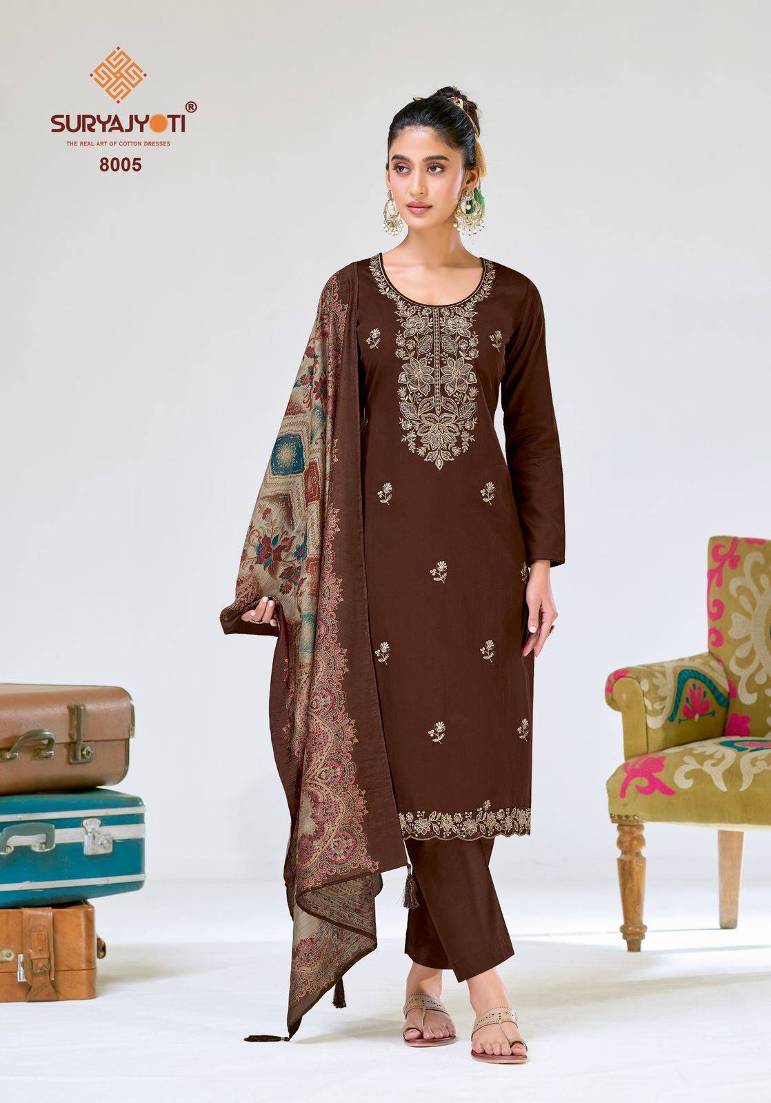 Suryajyoti Pashan Vol 8 Dress materials manufacturers in Kolkata